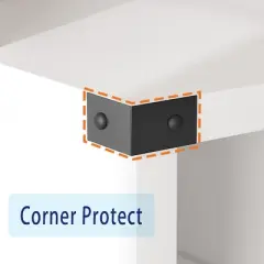 Hall Tree with Shoe Storage Bench, 4-in-1 Entryway Bench with Coat Rack & Adjustable Shlef & 2 Wood Door, Hall Tree with Metal Corner & 5 Tri-Hooks