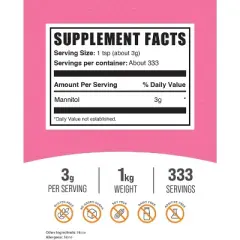 BulkSupplements Mannitol Powder