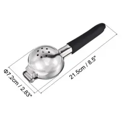 Unique Bargains Stainless Steel Lemon Citrus Manual Hand Squeezer  with Non-Slip Grip Handle