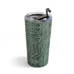 Marta Barragan Camarasa Abstract pattern linear stroke Travel Mug 20 oz Stainless Steel Travel Mug - Deny Designs
