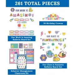 Carson Dellosa Education We Stick Together Classroom Management Classroom Collection (261 pieces)