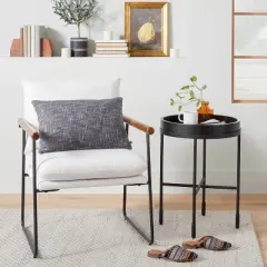 Wood & Metal Accent Side Table - Black - Hearth & Hand&trade; with Magnolia