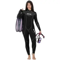 SEAC Sense Black Women's One-Piece Wetsuit