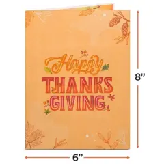 Paper Love 3D Happy Thanksgiving Pop Up Greeting Card