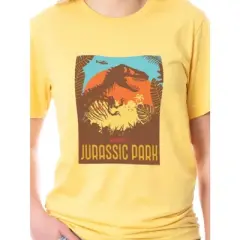 Jurassic Park Womens' Tropical Welcome Dinosaur Film Logo Sleep Pajama Set Multicolored