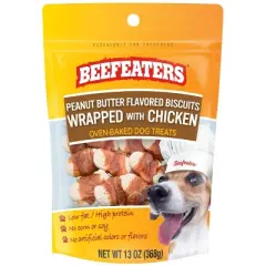 Beefeaters Biscuits Dog Treat with Peanut Butter & Chicken Flavor - 13oz
