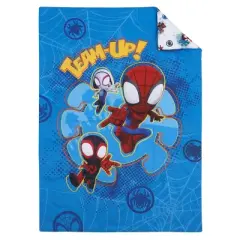 Marvel Spidey and his Amazing Friends Spidey Team Red, White, and Blue 4 Piece Toddler Bed Set