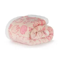 50"x60" Strawberry Shortcake Faux Shearling Throw Blanket