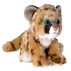 Wild Republic Cuddlekins Mini Cougar Cub Stuffed Animal, 8 Inches