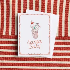 Santa Baby Winter/Holiday/Christmas Greeting Card Pack Sets (3 ct) by Ramus & Co