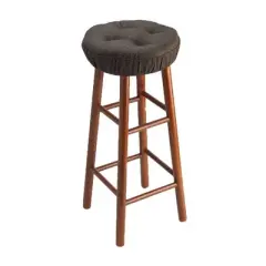 Gripper 14" x 14" Non-Slip Omega Tufted Barstool Cushions Set of 2