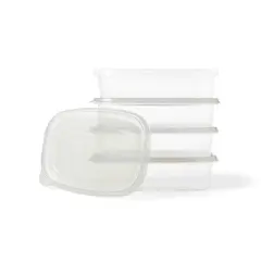 Medium Rectangle Food Storage Containers - 76 fl oz/4ct - Dealworthy&trade;