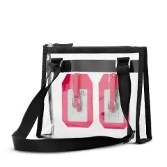 Sarah Jessica Parker Clear Crossbody Bag with Luggage Tag Set