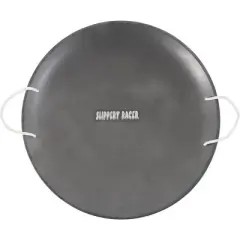 Slippery Racer ProDisc 26 Inch Heavy Duty Aluminum Iron Alloy Met0al Kids Saucer Snow Sled with Dual Riveted Soft Grip Rope Handles.