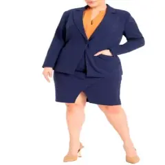 ELOQUII Women&rsquo;s Plus Size The 365 Suit Wrap Pencil Skirt