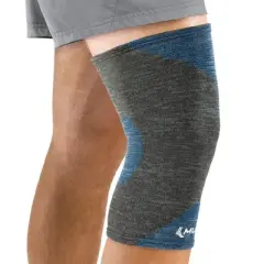 Mueller Sports Medicine Thermo Reactive 4-Way Stretch Knee Support - Gray/Blue