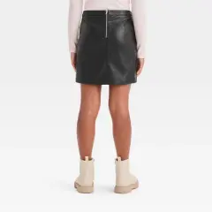 Girls' Faux Leather Mini Skirt - art class&trade;