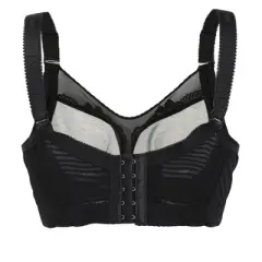 Allegra K Women Lace Front Full Coverage Push Up Non-Padded Underwire Cami Bra Lingerie