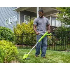 12" 24v All Power String Trimmer Battery Powered with Battery & Charger Included - Greenworks