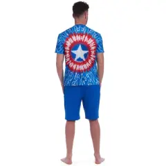 Marvel Avengers Black Panther Adult Pajama Shirt and Shorts Sleep Set 