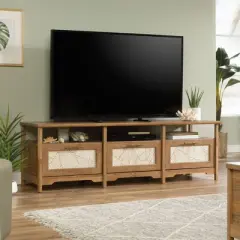 Coral Cape Sindoori TV Stand for TVs up to 70" Light Brown - Sauder