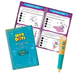 Educational Insights Hot Dots Jr. Let's Master Grade 2 Reading Set with Interactive Hot Dots Pen