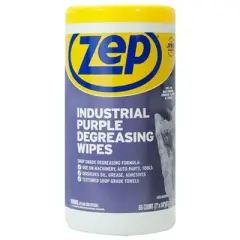 ZEP Industrial Purple Heavy-Duty Degreasing Wipes (65 Wipes per Canister)