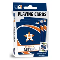 MasterPieces Officially Licensed MLB Houston Astros Playing Cards - 54 Card Deck for Adults