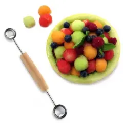Norpro Double Melon Baller - Easily Scoop Decorative Balls of Fruit, Cheese or Ice Cream