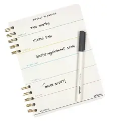 Altitude 160pg Ruled Journal 6"x8" With Erasable Cover And Wet Erase Marker