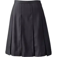 Lands' End Lands' End School Uniform Girls Solid Box Pleat Skirt Top of Knee