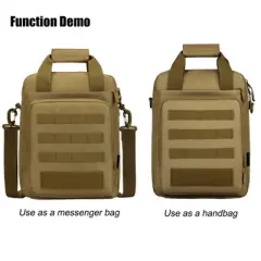 Tactical Messenger Bag, Tactical Briefcase for Men Tactical Laptop Bag Heavy Duty MOLLE Shoulder Pack Handbag for Men(Black)
