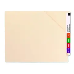 Smead End Tab File Jacket, Shelf-Master  Reinforced Straight-Cut Tab, Letter Size, Manila, 100 per Box (75700)