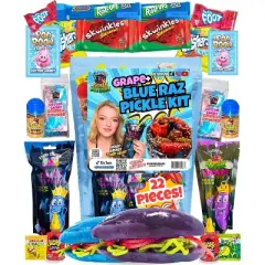 Food Crush-Blue Raspberry + Grape Pickle Kit-Candy Gift Set by Ashley Dashey from Tiktok