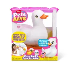 Pets Alive Mama Duck & Baby Surprise: Creative Farm Animals Stuffed Toy, Polypropylene Material