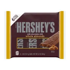 Hershey's Milk Chocolate with Almonds Candy Bars - 6ct