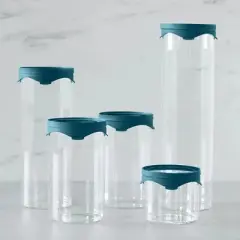 10-Piece Borosilicate Glass Food Storage Set with Airtight Flip-N-Snap Lids &uml;C 5 Containers