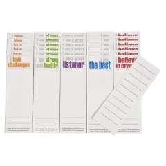 Inspired Minds Page Keepers Bookmarks, Positivity Booster Set, 6 Each of 5 Titles, Set of 30