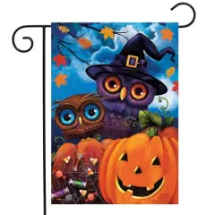 Briarwood Lane Garden Flag 12x18 For Outdoor Happy Halloween Owls For Halloween Garden Flag Flags For Outside