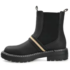 Journee Collection Womens Rilie Round Toe Block Heel Ankle Booties