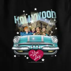 Women's I Love Lucy Hollywood Road Trip Sleeveless Crop Top Tank