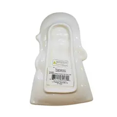 Transpac 8.0 Inch Character Tidbit Plate Christmas Seasonal Tabletop , Vintage Style Santa Snowman (1PC)