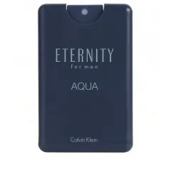 Eternity Aqua By Calvin Klein Men Lotus, Musk Edt Travel Spray 0.67 Oz