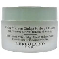 Face Cream with Ginkgo Biloba and Red Grape by LErbolario for Unisex - 1.6 oz Cream