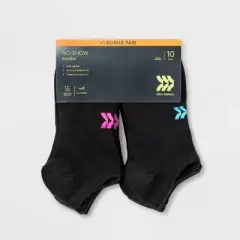 Women's Lightweight 10+1 Bonus Pack No Show Athletic Socks - All in Motion&trade; 4-10