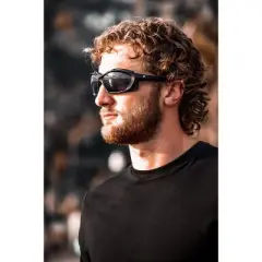 2 Pairs of Birdz Eyewear Canopy Safety Glasses with Clear, Smoke Lenses