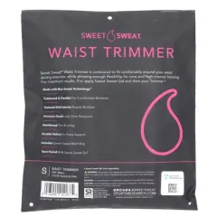 Sweet Sweat Waist Trimmer for Women and Men - Sweat Band Waist Trainer for High-Intensity Training & Workouts, 5 Sizes