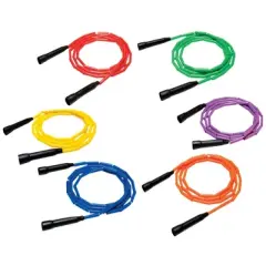 Sportime Gradestuff Link Jump Ropes, 7 Feet Each, Assorted Colors, Set of 6