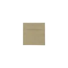 JAM Paper 6.5 x 6.5 Square Invitation Envelopes Tan Brown 227914986