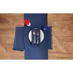 C&F Home Waffle Weave Navy 4th of July Patriotic Cotton Cloth Napkin Set of 6